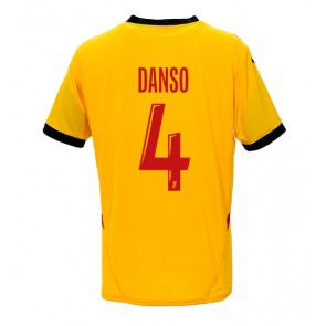 RC Lens Kevin Danso #4 Hemmatröja 2024-25 Kortärmad